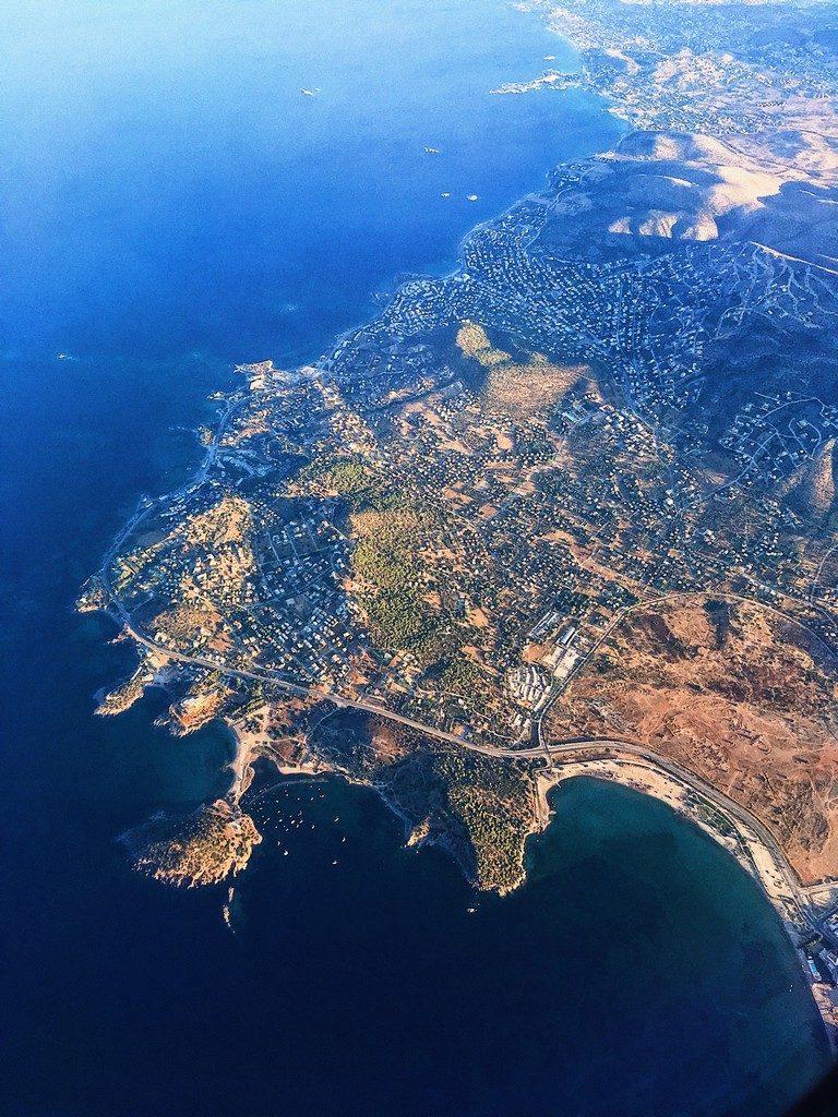 Вид на Аттику из самолета