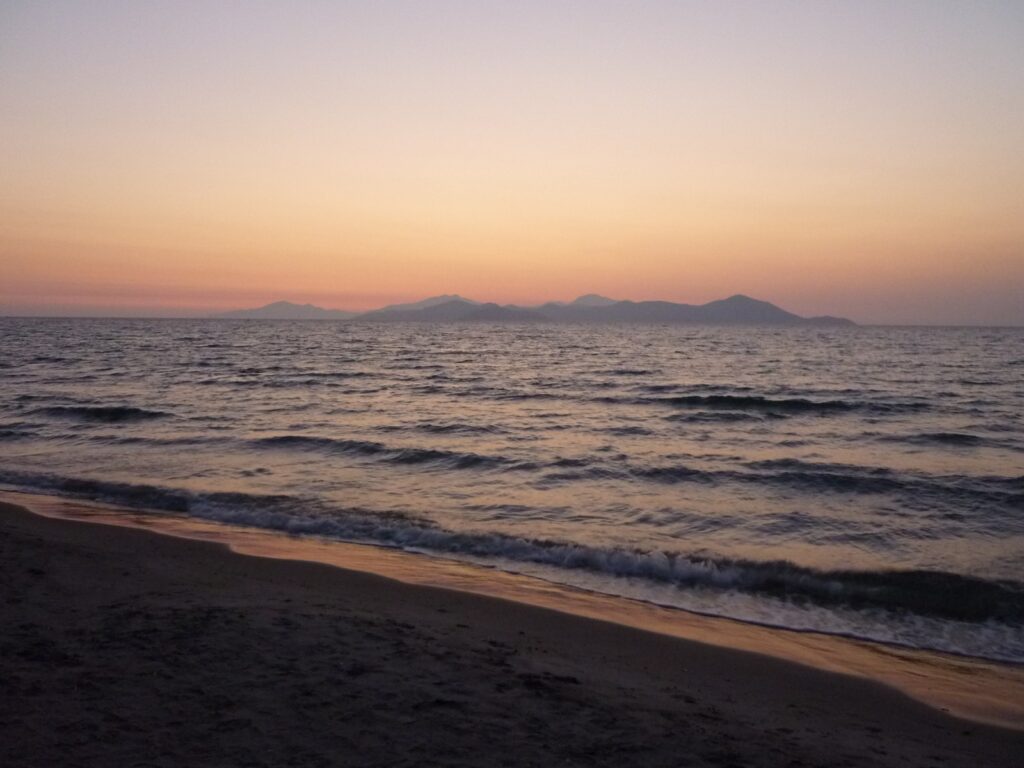 Остров Кос. Отель Aeolos Beach 4*. Закат на пляже